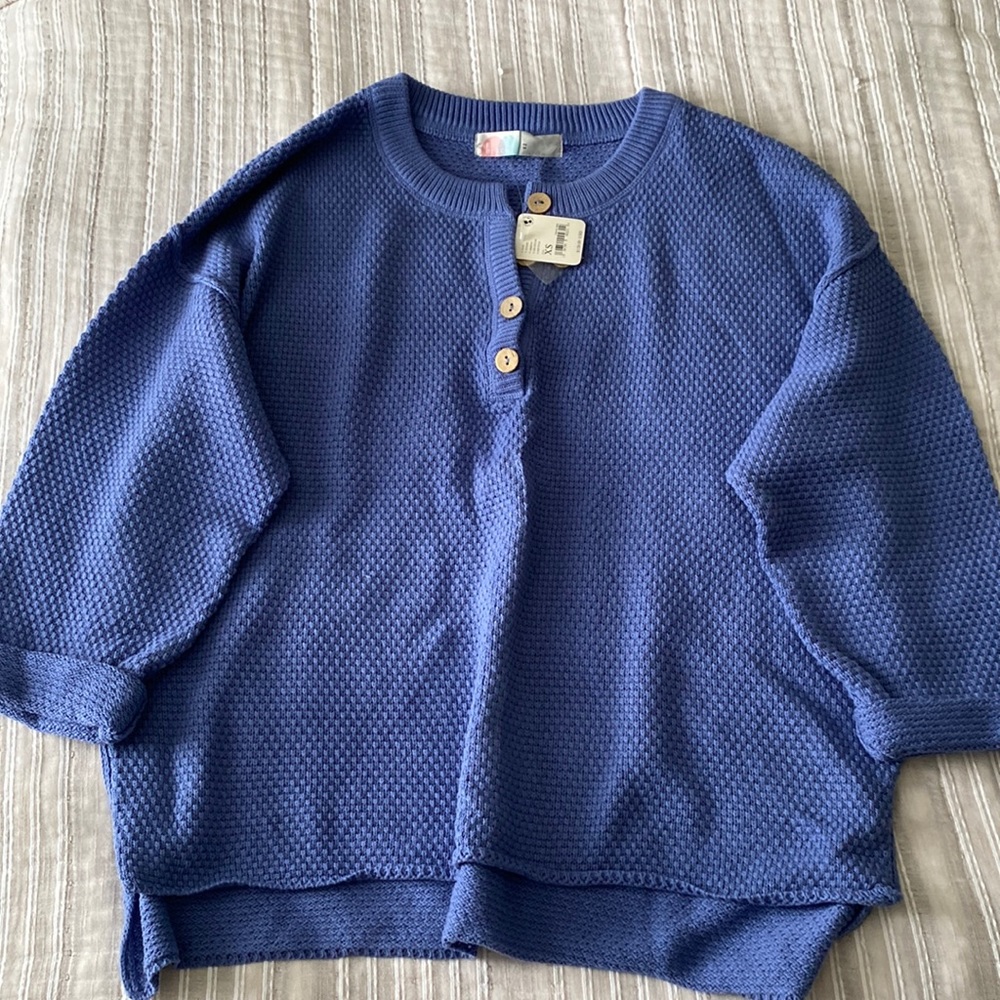 Free People Hailee Sweater Set in Periwinkle